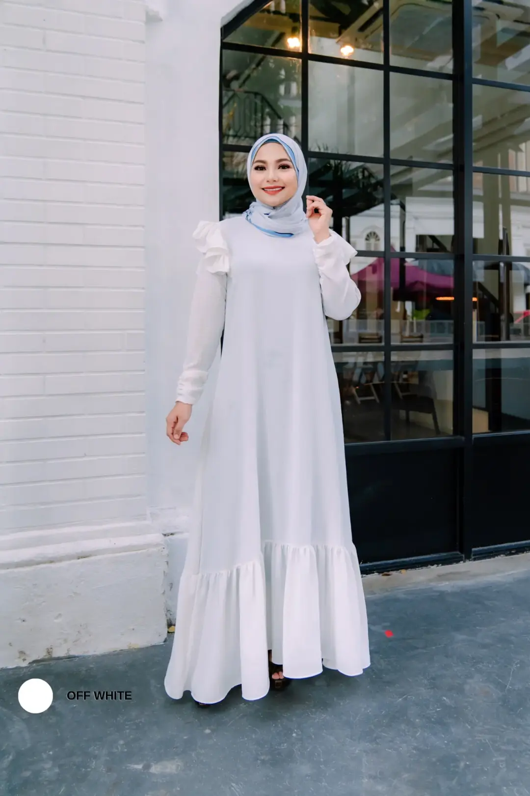 TALIA DRESS QUEEN - OFF WHITE