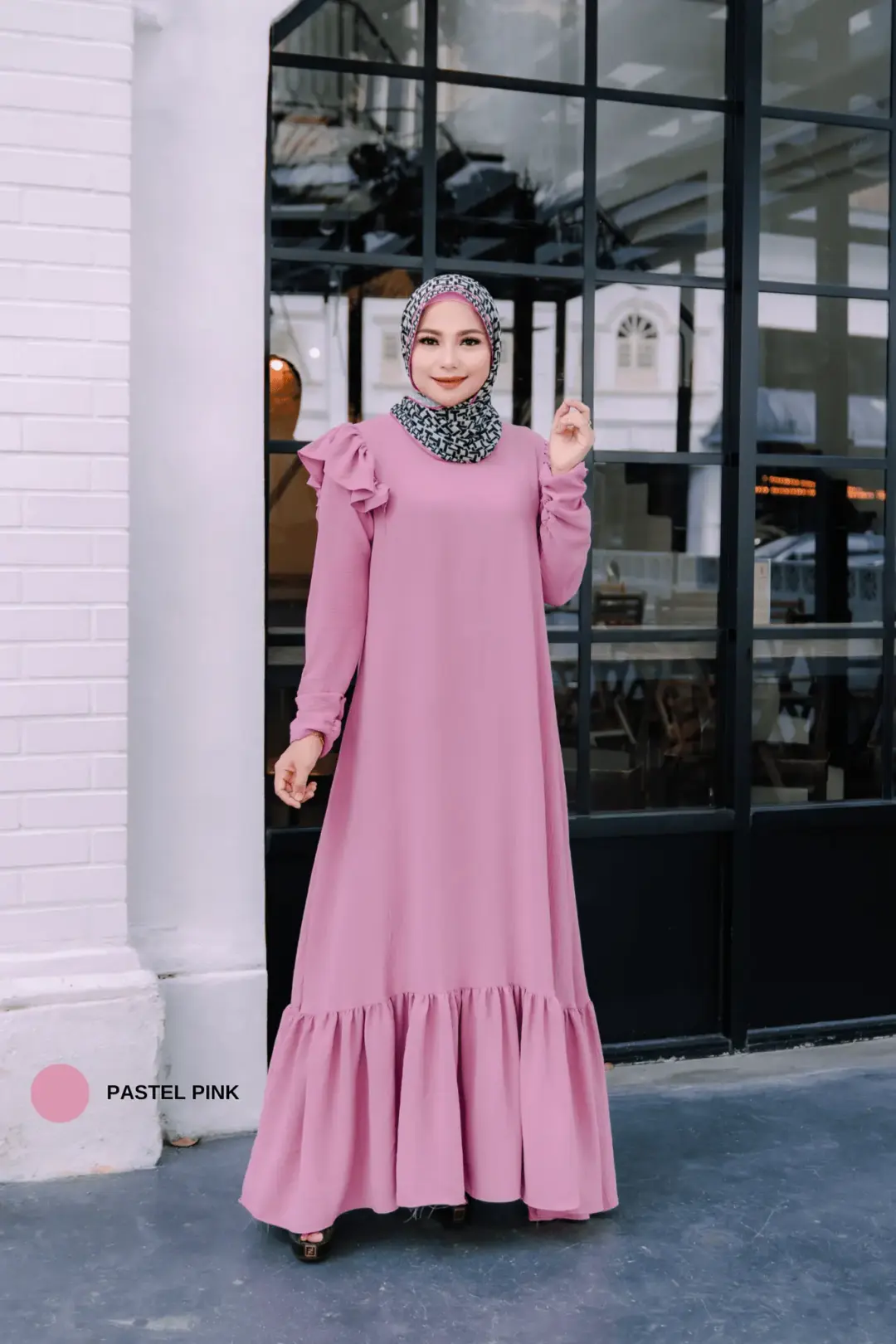 TALIA DRESS QUEEN - PASTEL PINK