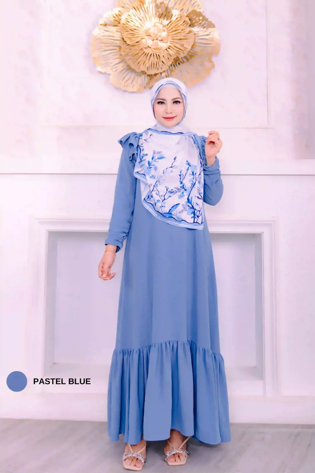 TALIA DRESS QUEEN - PASTEL BLUE