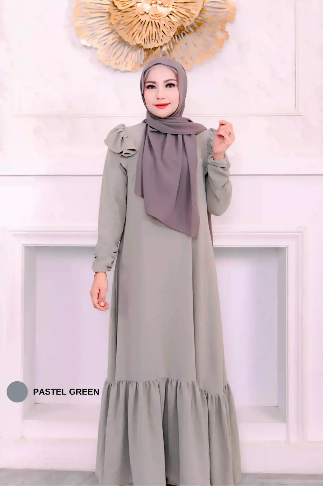 TALIA DRESS QUEEN - PASTEL GREEN